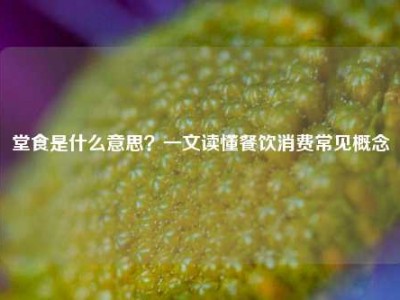 堂食是什么意思？一文读懂餐饮消费常见概念