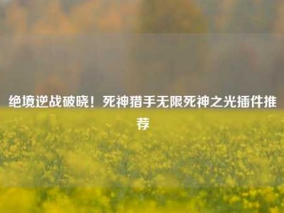 绝境逆战破晓！死神猎手无限死神之光插件推荐