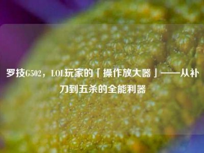 罗技G502，LOL玩家的「操作放大器」——从补刀到五杀的全能利器