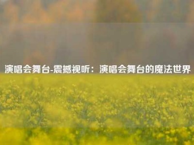演唱会舞台-震撼视听：演唱会舞台的魔法世界