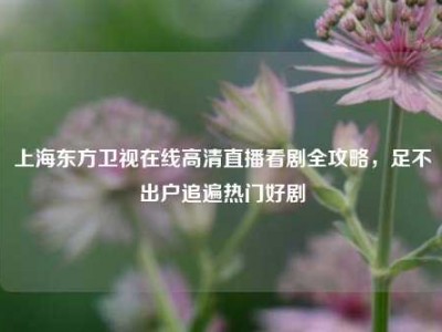 上海东方卫视在线高清直播看剧全攻略，足不出户追遍热门好剧