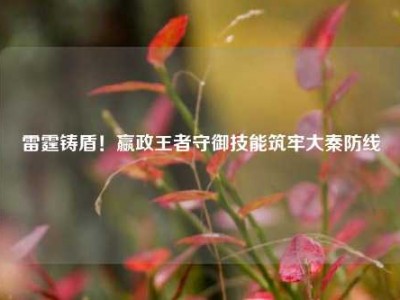 雷霆铸盾！嬴政王者守御技能筑牢大秦防线