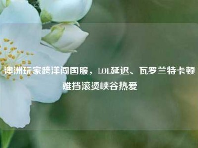 澳洲玩家跨洋闯国服，LOL延迟、瓦罗兰特卡顿难挡滚烫峡谷热爱