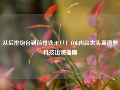 从后排炮台到前排铁王八！LOL肉装大头离谱黑科技出装指南