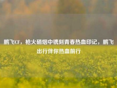 鹏飞CF，枪火硝烟中镌刻青春热血印记，鹏飞出行伴你热血前行