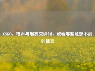 CSGO，枪声与烟雾交织间，藏着那些意想不到的惊喜