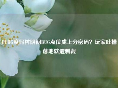 PUBG度假村阴间BUG点位成上分密码？玩家吐槽落地就遭制裁