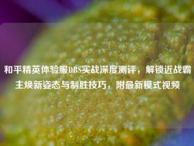 和平精英体验服DBS实战深度测评，解锁近战霸主焕新姿态与制胜技巧，附最新模式视频