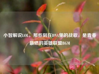 小智解说LOL，那些刻在DNA里的战歌，是青春最燃的英雄联盟BGM