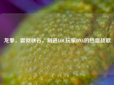 龙拳，震彻峡谷，刻进LOL玩家DNA的热血战歌