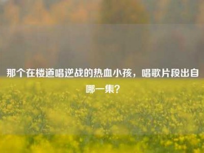 那个在楼道唱逆战的热血小孩，唱歌片段出自哪一集？