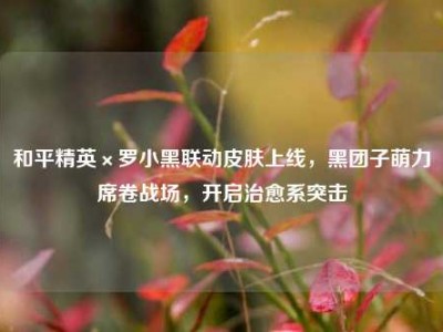 和平精英×罗小黑联动皮肤上线，黑团子萌力席卷战场，开启治愈系突击