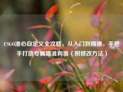 CSGO准心自定义全攻略，从入门到精通，手把手打造专属瞄准利器（附修改方法）