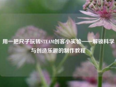 用一把尺子玩转STEAM创客小实验——解锁科学与创造乐趣的制作教程