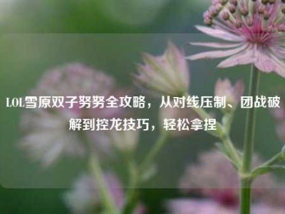 LOL雪原双子努努全攻略，从对线压制、团战破解到控龙技巧，轻松拿捏