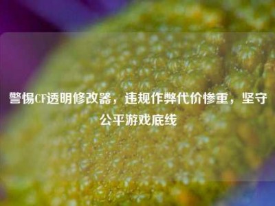 警惕CF透明修改器，违规作弊代价惨重，坚守公平游戏底线