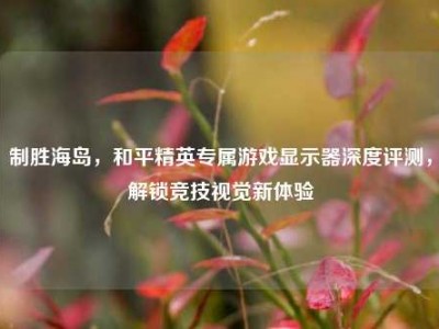 制胜海岛，和平精英专属游戏显示器深度评测，解锁竞技视觉新体验