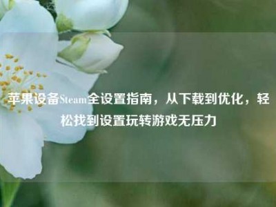 苹果设备Steam全设置指南，从下载到优化，轻松找到设置玩转游戏无压力