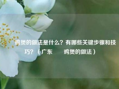 啫啫鸡煲的做法是什么？有哪些关键步骤和技巧？（广东啫啫鸡煲的做法）