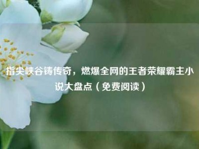 指尖峡谷铸传奇，燃爆全网的王者荣耀霸主小说大盘点（免费阅读）