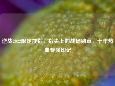 逆战2022限定戒指，指尖上的战场勋章，十年热血专属印记
