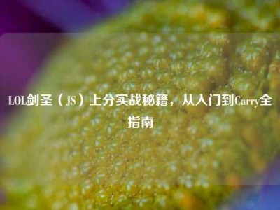 LOL剑圣（JS）上分实战秘籍，从入门到Carry全指南