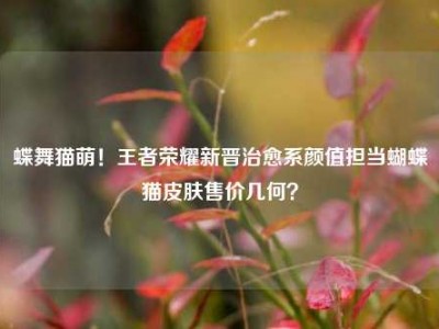 蝶舞猫萌！王者荣耀新晋治愈系颜值担当蝴蝶猫皮肤售价几何？