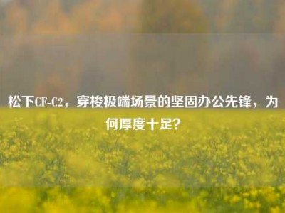 松下CF-C2，穿梭极端场景的坚固办公先锋，为何厚度十足？
