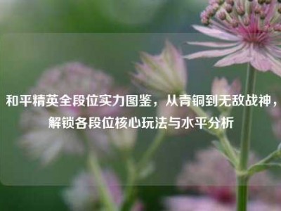 和平精英全段位实力图鉴，从青铜到无敌战神，解锁各段位核心玩法与水平分析