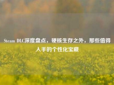 Steam DLC深度盘点，硬核生存之外，那些值得入手的个性化宝藏