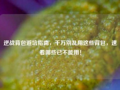 逆战背包避坑指南，千万别乱用这些背包，速看哪些已不能用！