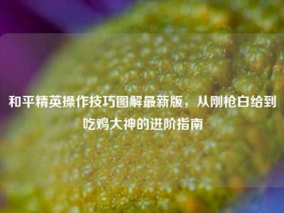 和平精英操作技巧图解最新版，从刚枪白给到吃鸡大神的进阶指南