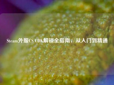 Steam外服CS CDK解锁全指南，从入门到精通