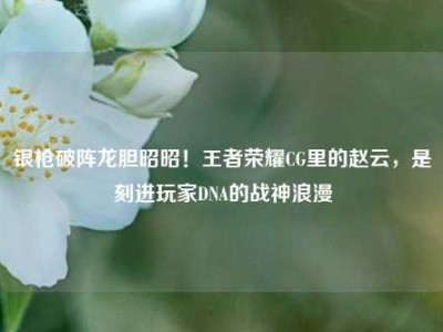 银枪破阵龙胆昭昭！王者荣耀CG里的赵云，是刻进玩家DNA的战神浪漫