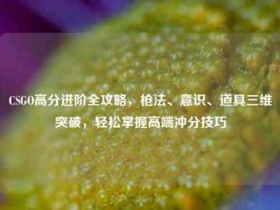 CSGO高分进阶全攻略，枪法、意识、道具三维突破，轻松掌握高端冲分技巧