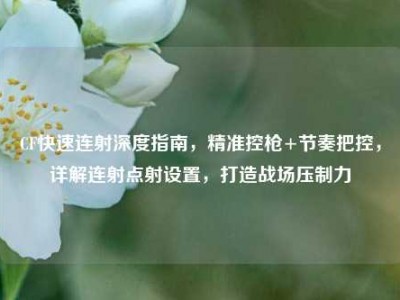 CF快速连射深度指南，精准控枪+节奏把控，详解连射点射设置，打造战场压制力