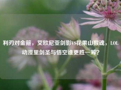 利刃对金箍，艾欧尼亚剑影VS花果山猴魂，LOL动漫里剑圣与悟空谁更胜一筹？