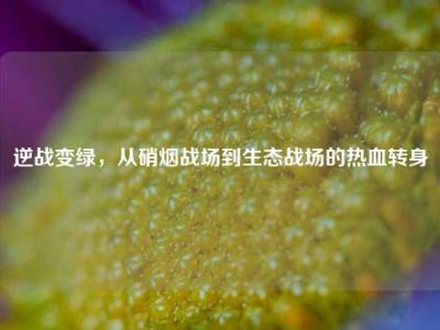 逆战变绿，从硝烟战场到生态战场的热血转身
