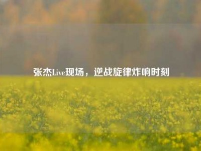 张杰Live现场，逆战旋律炸响时刻