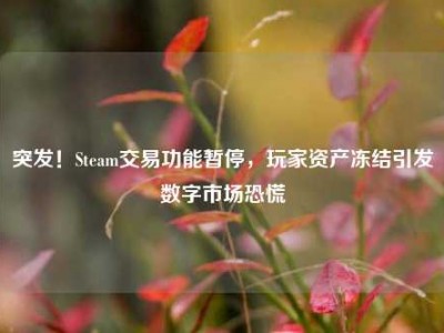 突发！Steam交易功能暂停，玩家资产冻结引发数字市场恐慌