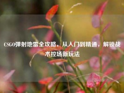 CSGO弹射地雷全攻略，从入门到精通，解锁战术控场新玩法