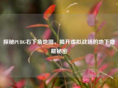 探秘PUBG右下角地图，揭开虚拟战场的地下隐藏秘密