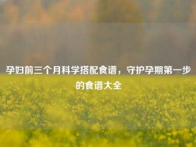 孕妇前三个月科学搭配食谱，守护孕期第一步的食谱大全