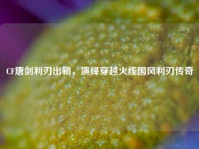 CF唐剑利刃出鞘，演绎穿越火线国风利刃传奇