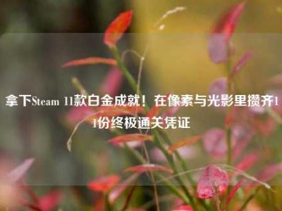 拿下Steam 11款白金成就！在像素与光影里攒齐11份终极通关凭证
