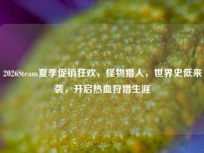 2026Steam夏季促销狂欢，怪物猎人，世界史低来袭，开启热血狩猎生涯