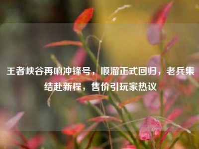 王者峡谷再响冲锋号，顺溜正式回归，老兵集结赴新程，售价引玩家热议