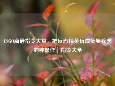 CSGO离谱指令大赏，把反恐精英玩成搞笑综艺的神操作｜指令大全