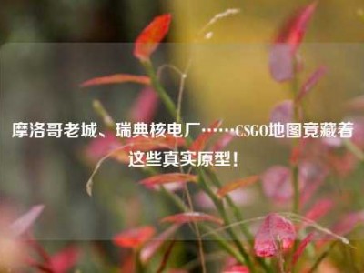 摩洛哥老城、瑞典核电厂……CSGO地图竟藏着这些真实原型！