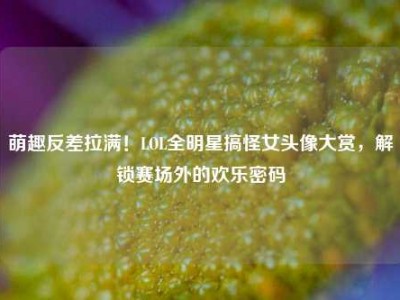萌趣反差拉满！LOL全明星搞怪女头像大赏，解锁赛场外的欢乐密码